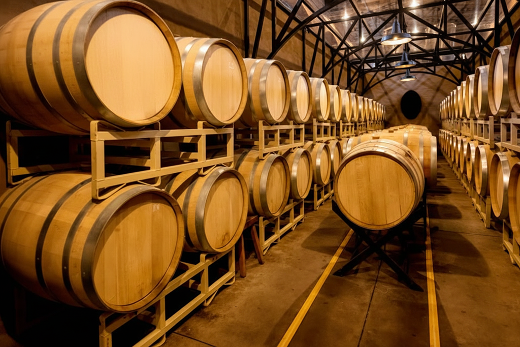 Wine barrels